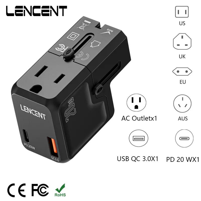 LENCENT-    , AC ܼƮ 1 , USB QC 3.0 Ʈ 1 , PD 20W   1 , ̱ EU  ȣ
